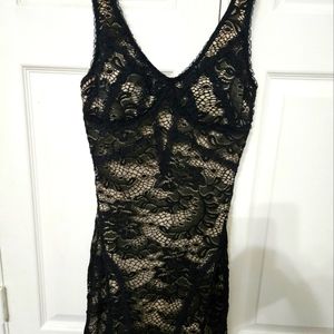 Black lace dress